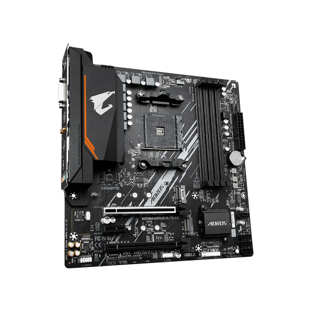 Gigabyte Motherboard B550M Aorus Elite AX WIFI DDR4 For AMD view 3